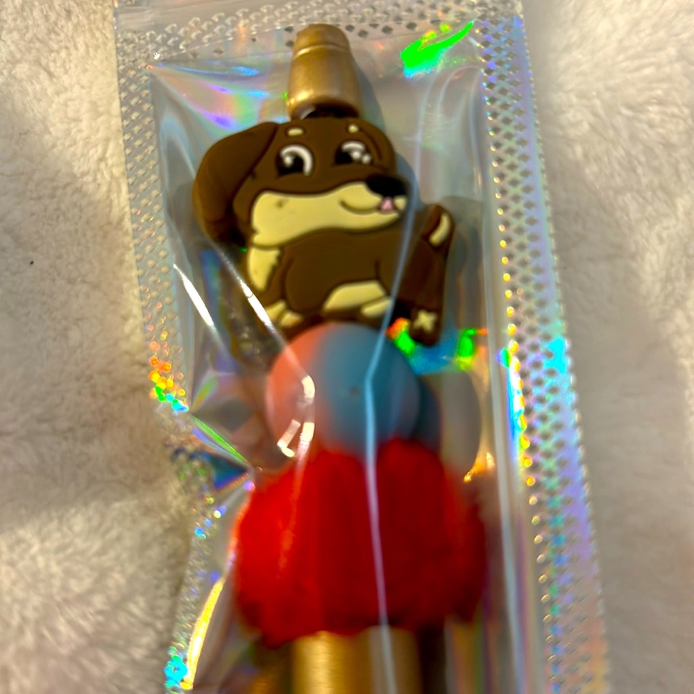 New handmade dash hound made by 4 year old ink pen the #2 glows in the dark